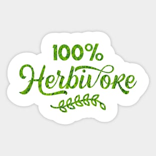 100 pourcent herbivore Sticker